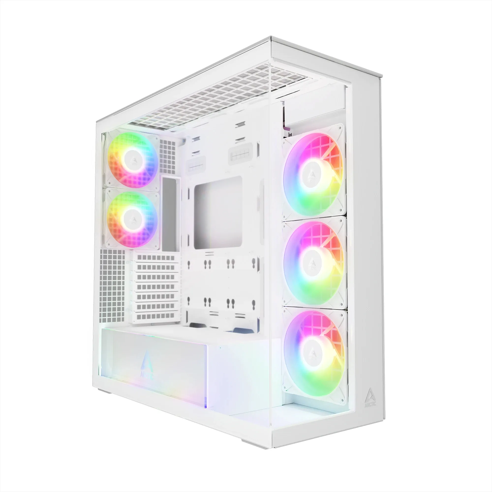 Arctic кутия Case E-ATX - Xtender (White) - 5 A-RGB Fans included