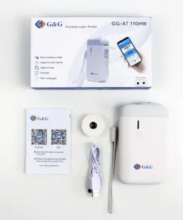ЕТИКЕТЕН ПРИНТЕР GG-AT-110HW – PORTABLE LABEL PRINTER G&G – PN GG-AT-110HW