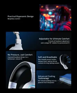 ATK безжични геймърски слушалки Wireless Gaming Headphones – M1 Mercury Black – Bluetooth 5.3