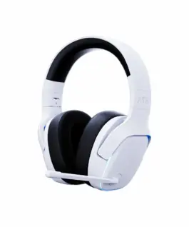 ATK безжични геймърски слушалки Wireless Gaming Headphones - M1 Mercury White - Bluetooth 5.3 2.4G ENC Virtual 7.1