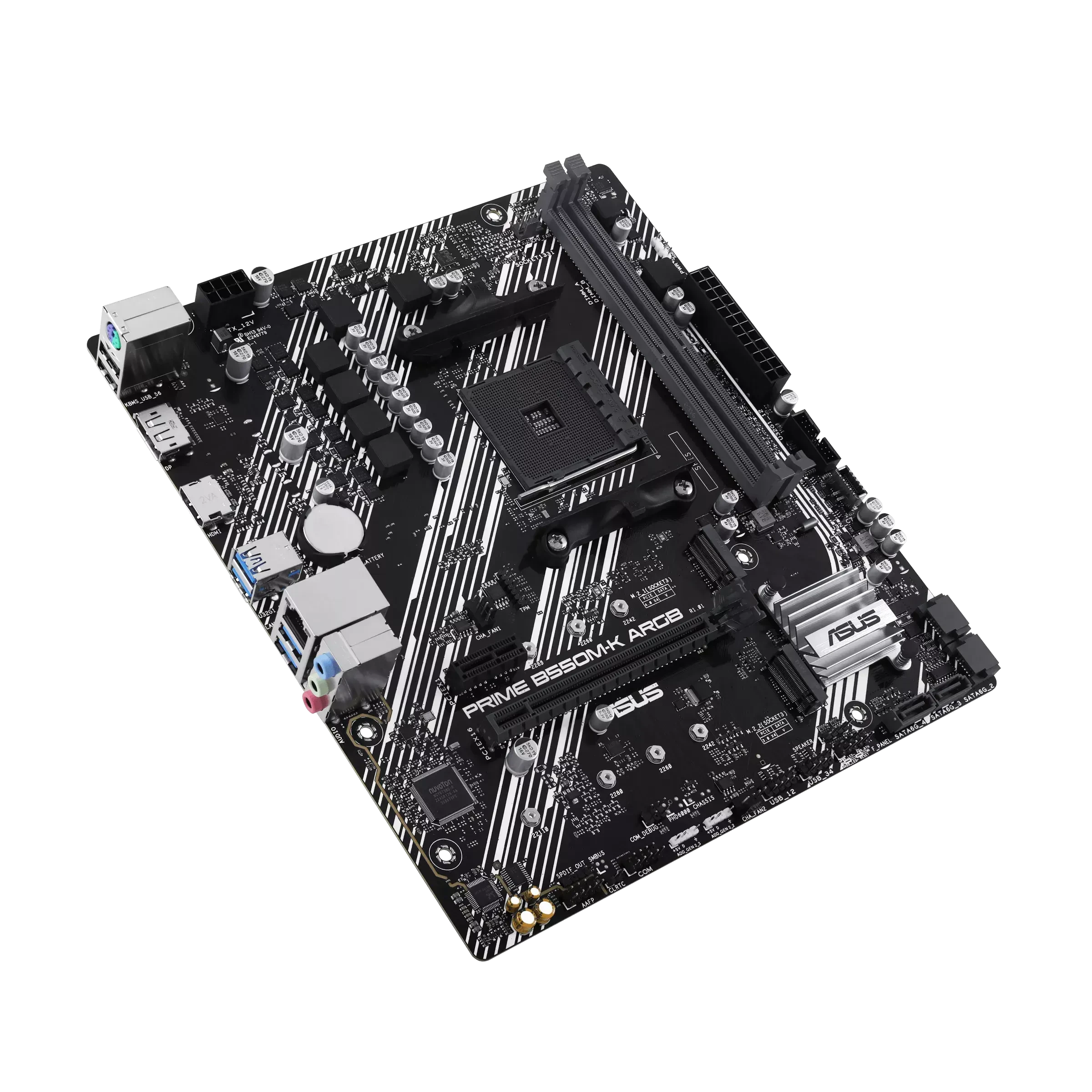 Дънна платка ASUS Prime B550M-K ARGB, socket AM4 - Image 3