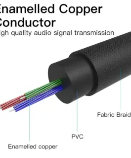 Vention Аудио Кабел Fabric Braided 3.5mm M/M Audio Cable 1.5m –
