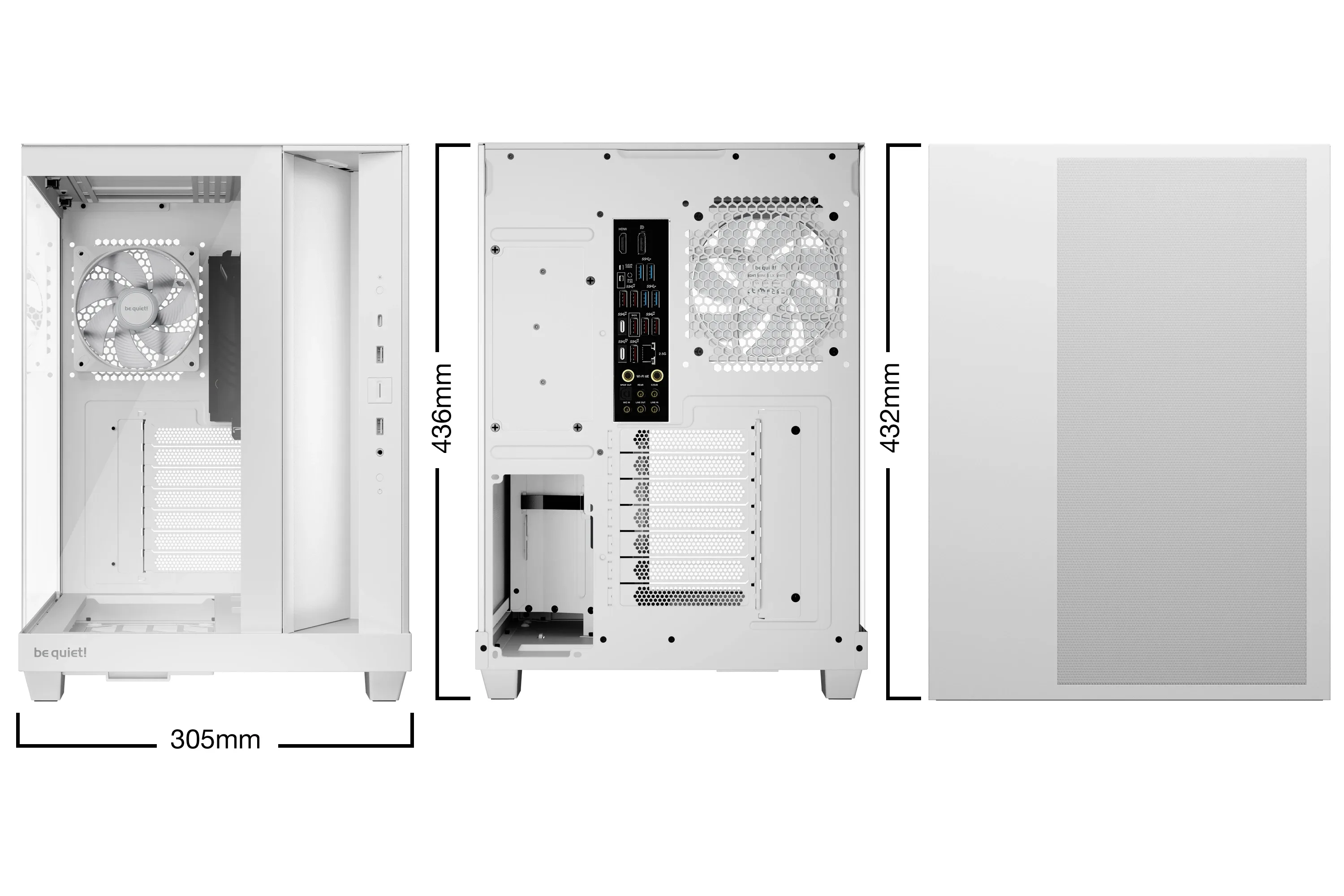 be quiet! кутия Case ATX - LIGHT BASE 500 LX White - Image 22