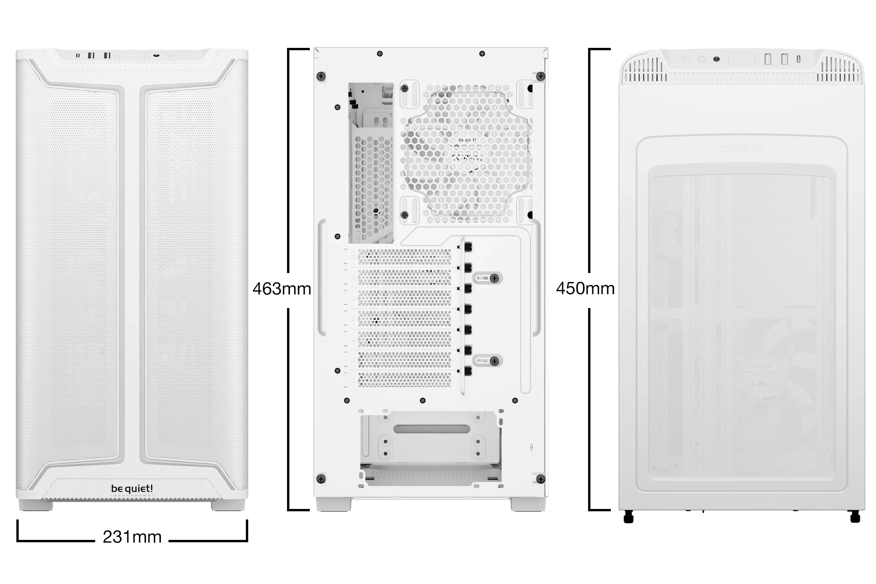 be quiet! кутия Case ATX - Pure Base 501 DX White - Image 27