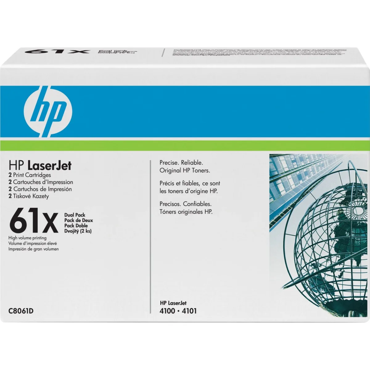 КОМПЛЕКТ 2 КАСЕТИ ЗА HP Laserjet 4100 Series - TWIN PACK - OUTLET - Black - /61X/ - PN