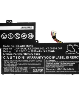 Батерия  за лаптоп ACER Aspire One Cloudbook 11 AO1-132 SWIFT 1 SF113-31-P2JX AP16A4K LiPo 11.25V 3700mAh  CAMERON