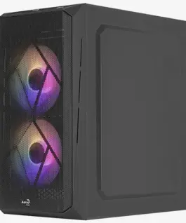 Alternative view of AeroCool кутия Case mATX - CS-107-A-BK-v2 - 3 fans included