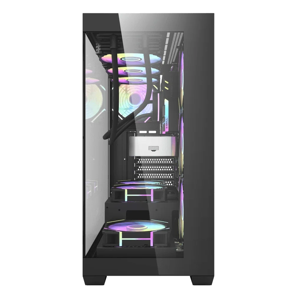 Darkflash кутия Case ATX - DS900 Black - 7 x 120 mm A-RGB fans included, USB-C - Image 27