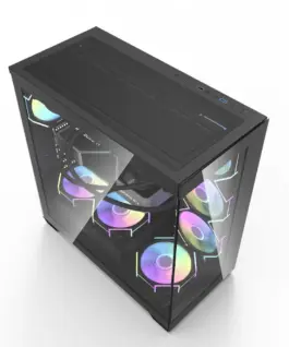 Darkflash кутия Case ATX – DS900 Black – 7 x 120 mm A-RGB fans included