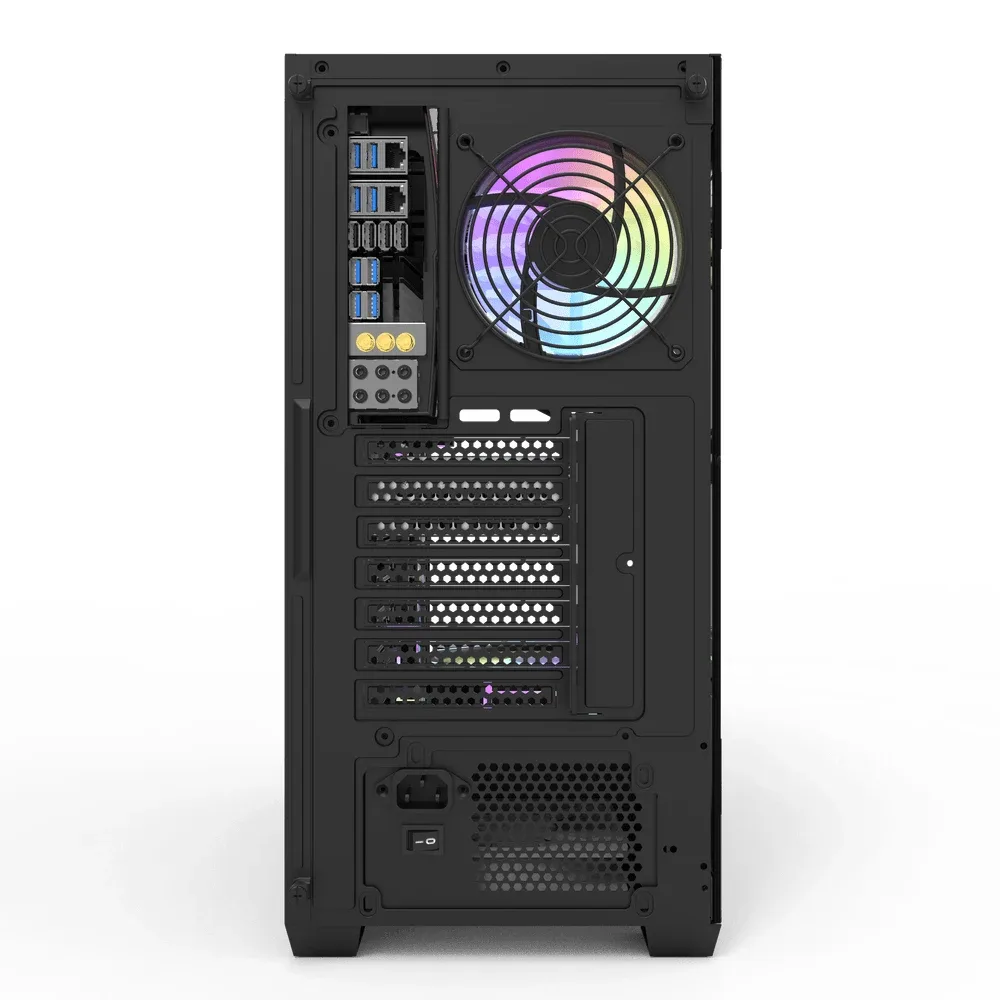 Darkflash кутия Case ATX - DS900 Black - 7 x 120 mm A-RGB fans included, USB-C - Image 10