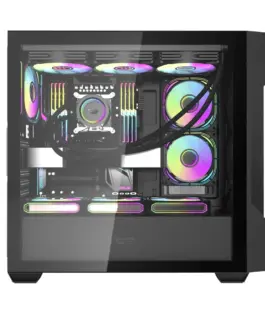Alternative view of Darkflash кутия Case ATX - DS900 Mesh Black - 4 x 120 mm A-RGB fans included