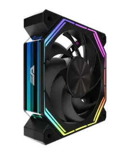 Alternative view of Darkflash Комплект вентилатори Fan Pack 3-in-1 3x120mm - INF34 Black, Daisy-Chain, Addressable RGB