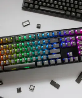 Ducky професионална геймърска механична клавиатура Professional Gaming Mechanical Keyboard One 3 Aura Black – Cherry MX RGB Brown Switches