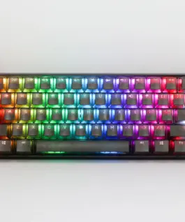 Ducky професионална геймърска механична клавиатура Professional Gaming Mechanical Keyboard One 3 Mini Aura Black – Cherry MX RGB Brown