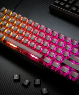 Ducky професионална геймърска механична клавиатура Professional Gaming Mechanical Keyboard One 3 Mini Aura Black – Cherry MX RGB Brown
