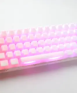 Alternative view of Ducky професионална геймърска механична клавиатура Professional Gaming Mechanical Keyboard One 3 Mini Aura White -  Cherry MX RGB Brown [Tactile]