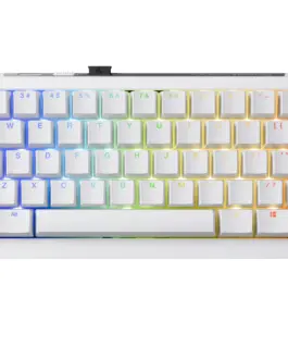 Ducky професионална геймърска механична клавиатура Professional Gaming Mechanical Keyboard One X Mini Wireless White - Ducky AI Switches