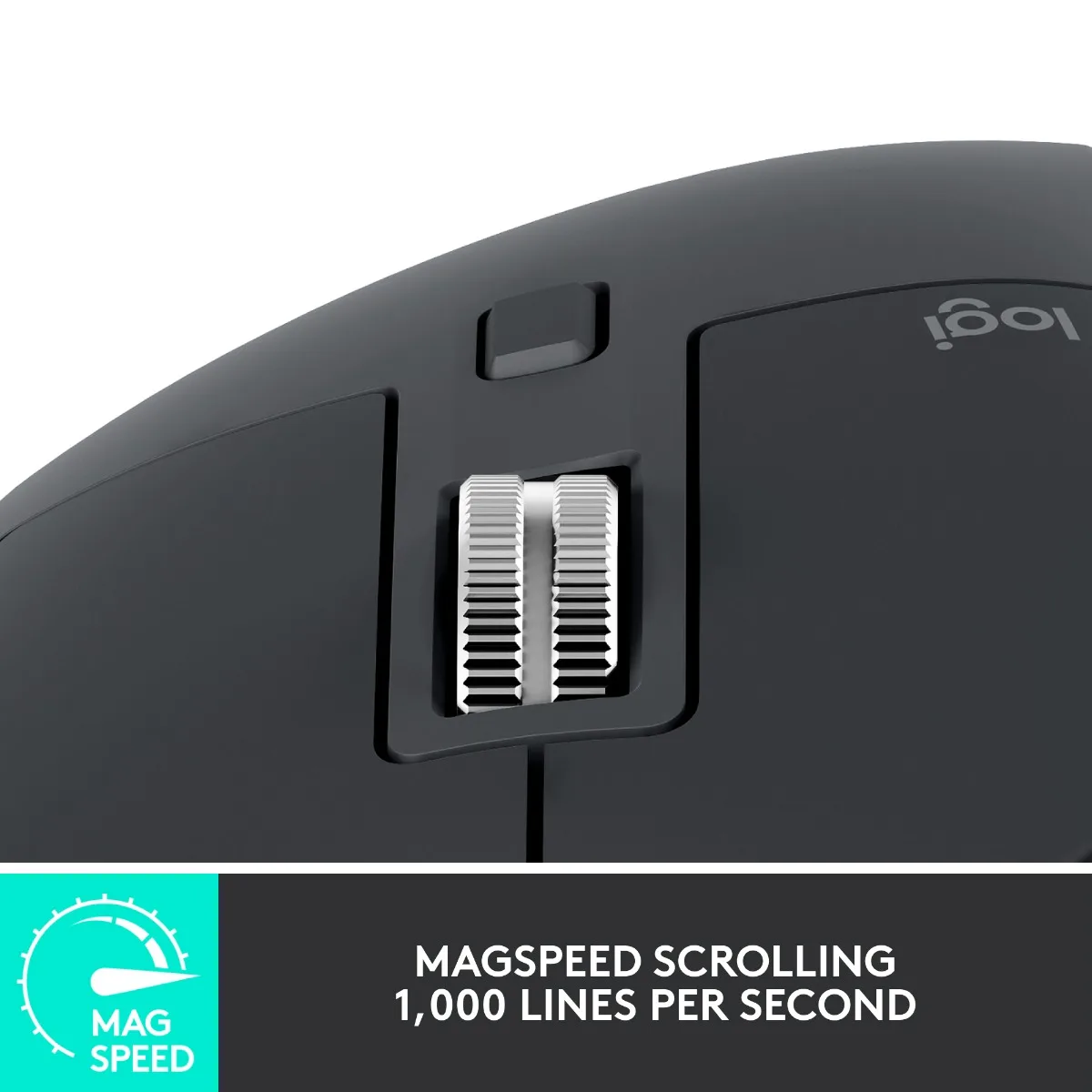 МИШКА LOGITECH MX MASTER 3S - Wireless / Безжична - Graphite - PN 910-006559 - Image 30