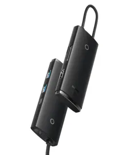 Alternative view of USB хъб Baseus Lite Type-C с 2x USB 3.0/USB Type-C PD/HDMI 1.4/ SD/TF порта черен