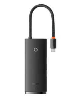 USB хъб Baseus Lite Type-C с 2x USB 3.0/USB Type-C PD/HDMI 1.4/ SD/TF порта
