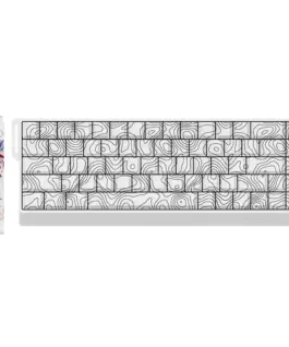 Madlions професионална геймърска механична клавиатура Professional Gaming Mechanical Keyboard FIRE 68 ULTRA - 8K Gateron Magnetic Jade Switches - White