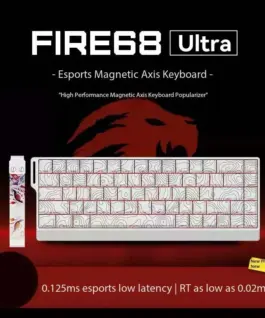 Alternative view of Madlions професионална геймърска механична клавиатура Professional Gaming Mechanical Keyboard FIRE 68 ULTRA - 8K, Gateron Magnetic Jade Switches - White Counto