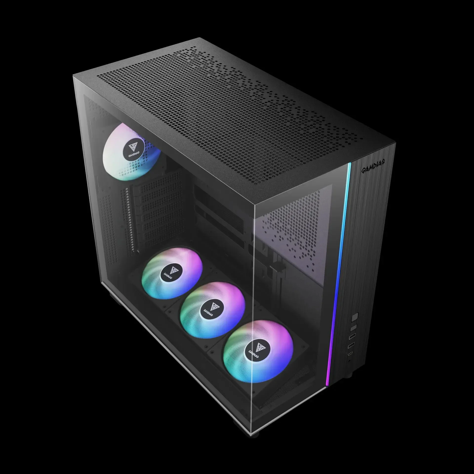 Gamdias кутия Case ATX - ATLAS M4 - A-RGB, USB-C - Image 28