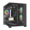 Gamdias кутия Case mATX - AURA GC10M v2 - 3 x 120 mm A-RGB USB-C Tempered Glass