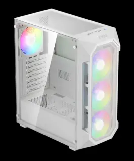 Gamdias кутия Case ATX – AURA GC1 Elite White – Mesh
