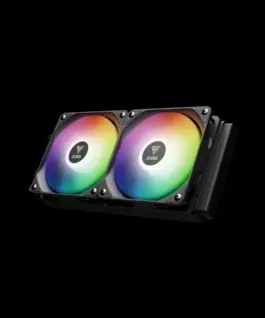 Gamdias водно охлаждане Water Cooling 240mm – AURA GL240 DIGITAL – Digital Display