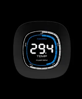 Gamdias водно охлаждане Water Cooling 240mm – AURA GL240 DIGITAL – Digital Display