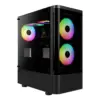 Gamdias кутия Case ATX - TALOS E3 CG - 3 x 120 mm A-RGB Curved Glass