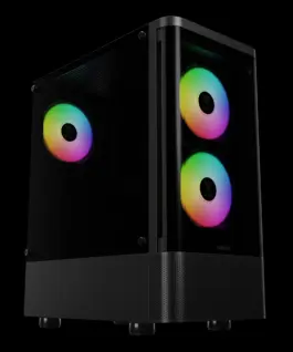 Alternative view of Gamdias кутия Case ATX - TALOS E3 CG - 3 x 120 mm A-RGB, Curved Glass