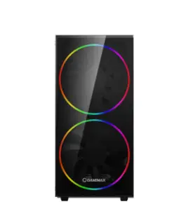 Alternative view of Gamemax кутия Case EATX - Black Hole - Addressable RGB