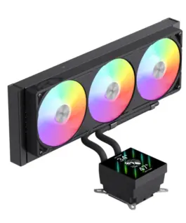 Gamemax водно охлаждане Water Cooling GLACIER 360 LCD BK – Addressable