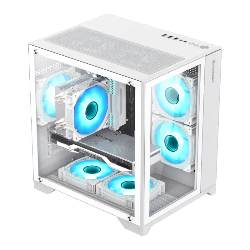 Gamemax кутия Case mATX - Infinity Mini White - Image 38