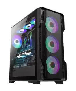 Gamemax кутия Case EATX - SIEGE Black - Addressable RGB