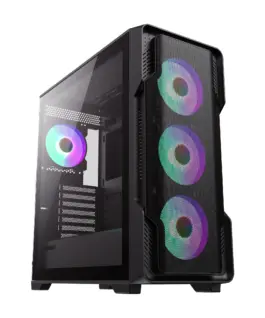 Gamemax кутия Case EATX – SIEGE Black – Addressable RGB