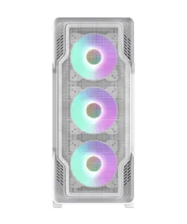 Gamemax кутия Case EATX – SIEGE White – Addressable RGB