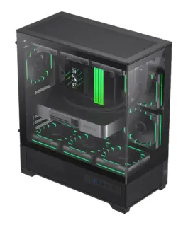 Alternative view of Gamemax кутия Case EATX - Vista 2 AB - 3 x 120 mm Addressable RGB