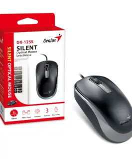 Genius безшумна мишка Silent Mouse DX-125S Black+Grey – SILENT