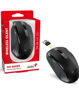 Genius безжина безшумна мишка Wireless Silent Mouse – NX-8008S Black – Silent