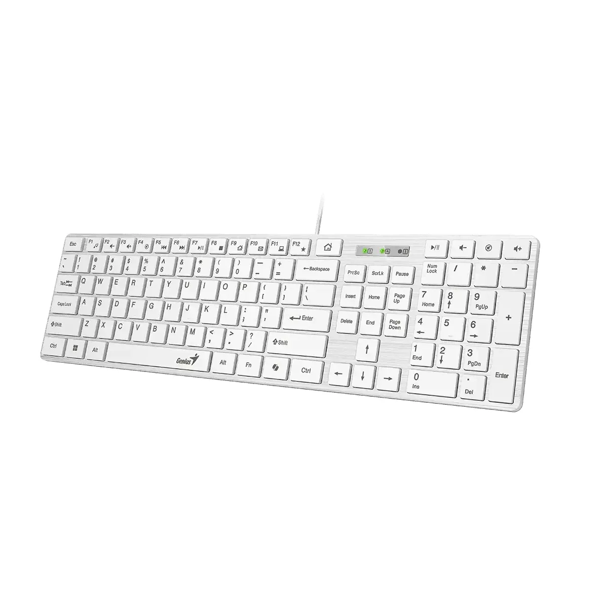 Genius клавиатура Slim Keyboard SlimStar 126 White - Copilot, Low profile Chocolate - Image 33