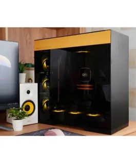 Geometric Future кутия Case EATX – Model 8 Dharma Black/Gold