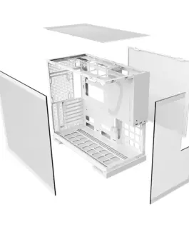 Geometric Future кутия Case EATX – Model 5 White – 5 x 140 mm aRGB fans