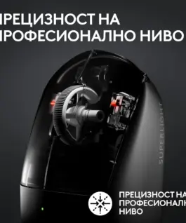 ГЕЙМЪРСКА МИШКА LOGITECH G PRO X Superlight 2 – Wireless – Black – PN