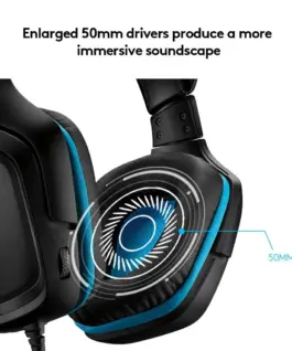 ГЕЙМЪРСКИ СЛУШАЛКИ LOGITECH ZG432 – Black-Cyan – PN