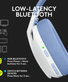 ГЕЙМЪРСКИ СЛУШАЛКИ LOGITECH ZG435W – Wireless – White – PN