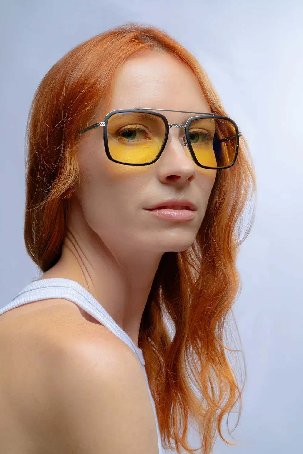 Компютърни очила GUNNAR Baron Silver - Amber - Image 4