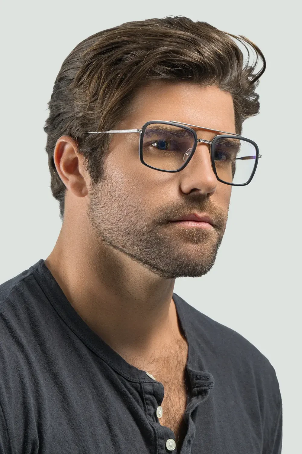 Компютърни очила GUNNAR Baron Silver - Amber - Image 5